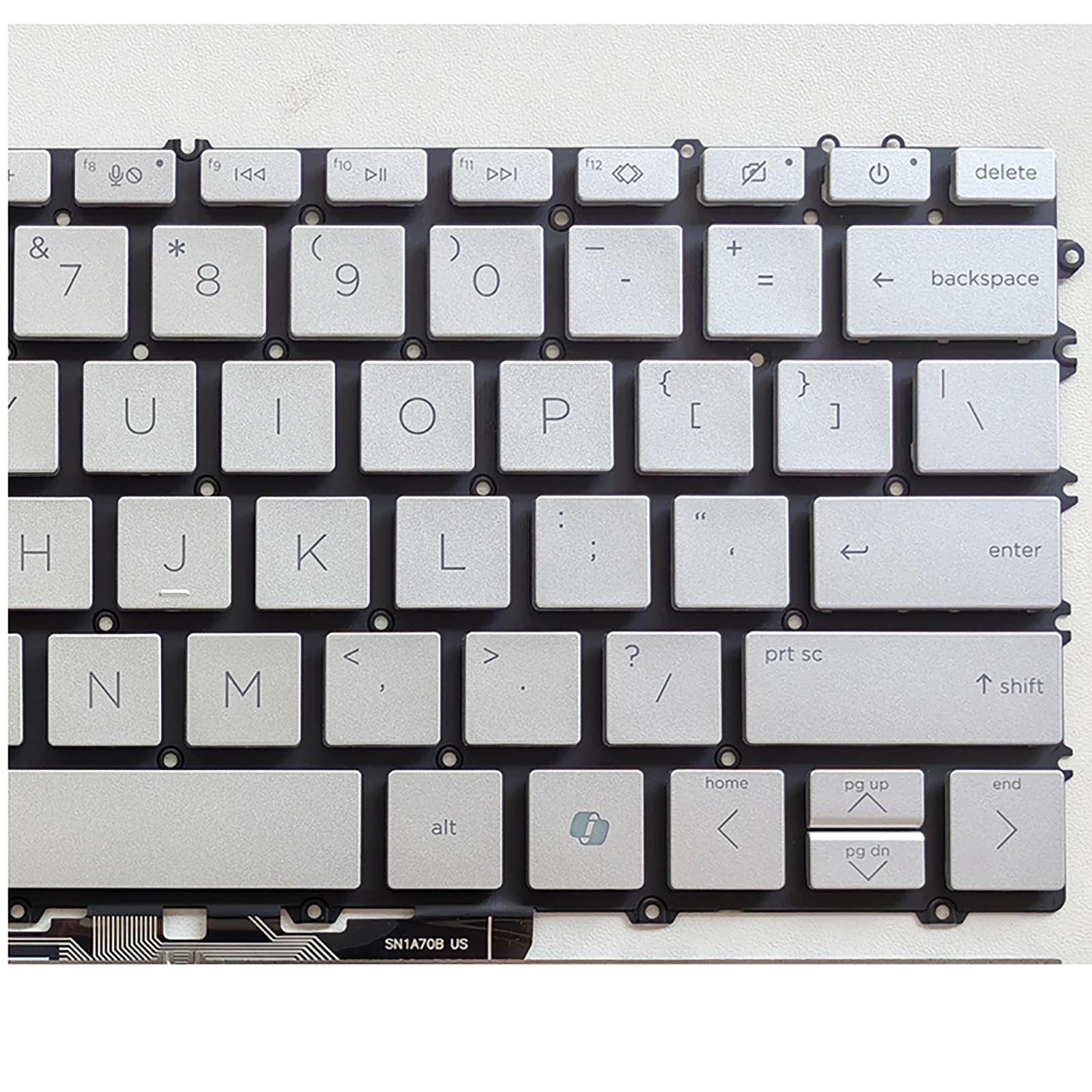 for HP X360 13-BF 14FC/FA 16-AC/AD TPN-C161 C173 AI US Backlit Silver Laptop Keyboard