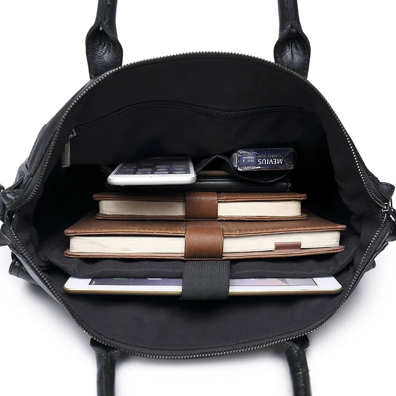 PU Leahther Men Laptop Briefcase Portable Office Handbag for Laptop Bag High Quality Business Messenger Shoulder Bags Travelling