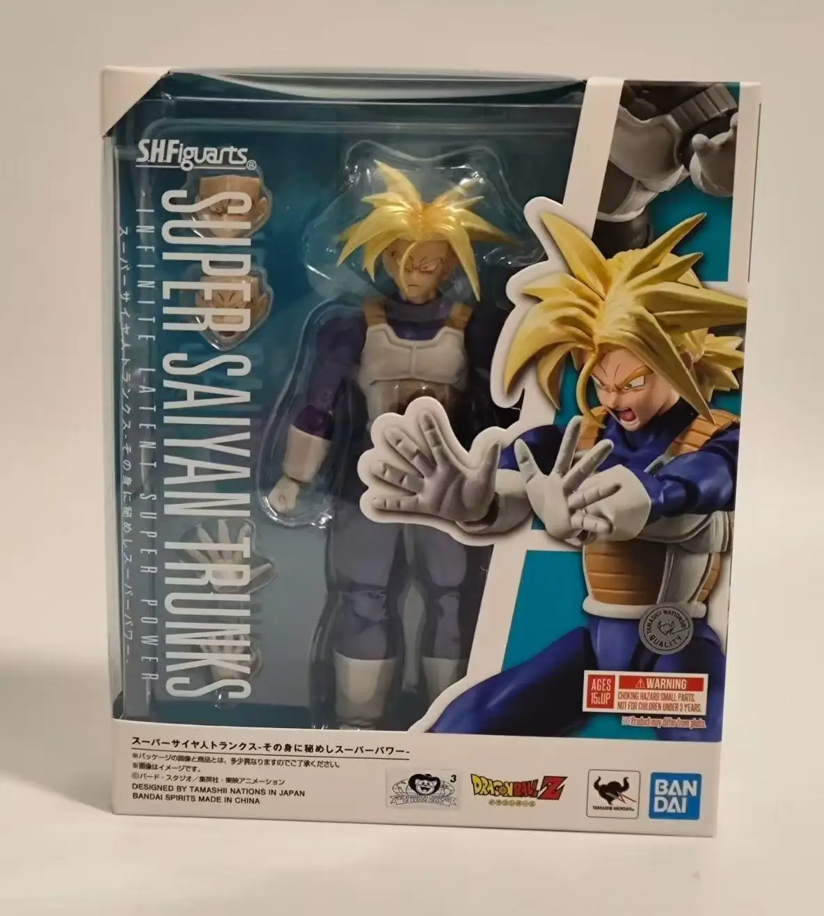 

BANDAI S.H.Figuarts Dragon Ball SUPER SAIYAN TRUNKS INFINITE LATENT SUPER POWER Anime model action figure Genuine Boxed Toy