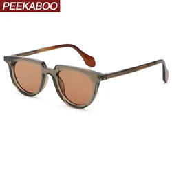 Peekaboo women fashion sunglasses uv400 green blue unisex CP acetate ladies sun glasses for men outdoor accessories male