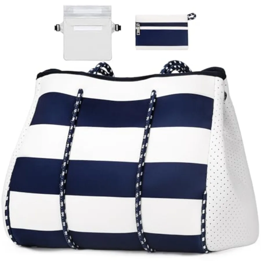 

Neoprene Bag Large Multipurpose Beach Bag Neoprene Tote Bag with Inner Pocket for Women/Pool