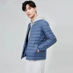 2024 nuovi arrivi piumino ultraleggero giacche moda invernale da uomo Casual coreano indossando all'interno o-collo piumini impacchettabili