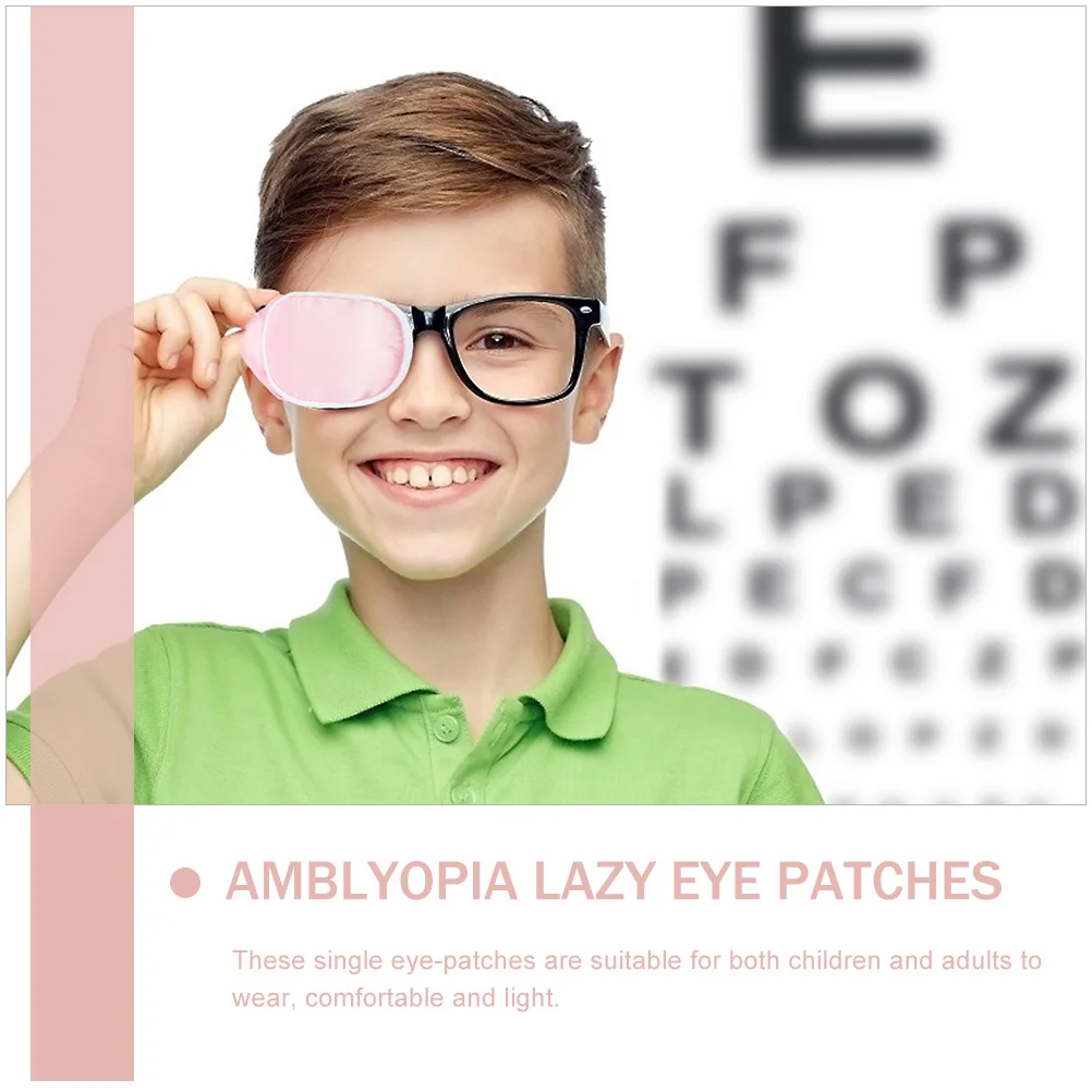 

2Pcs Kids Single Eye Patch Silk Eye Cover Amblyopia Correction Protective Lightweight Comfortable One-Eye Covers