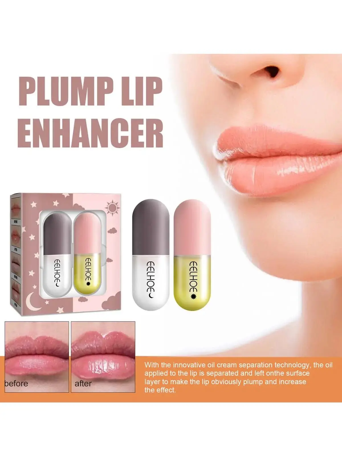 Lip Balm Moisturizing Anti Cracking Lip Hydrating Lip Plumper Anti-drying Fade Lip Lines Increase Elasticity Lipstick Lip Care