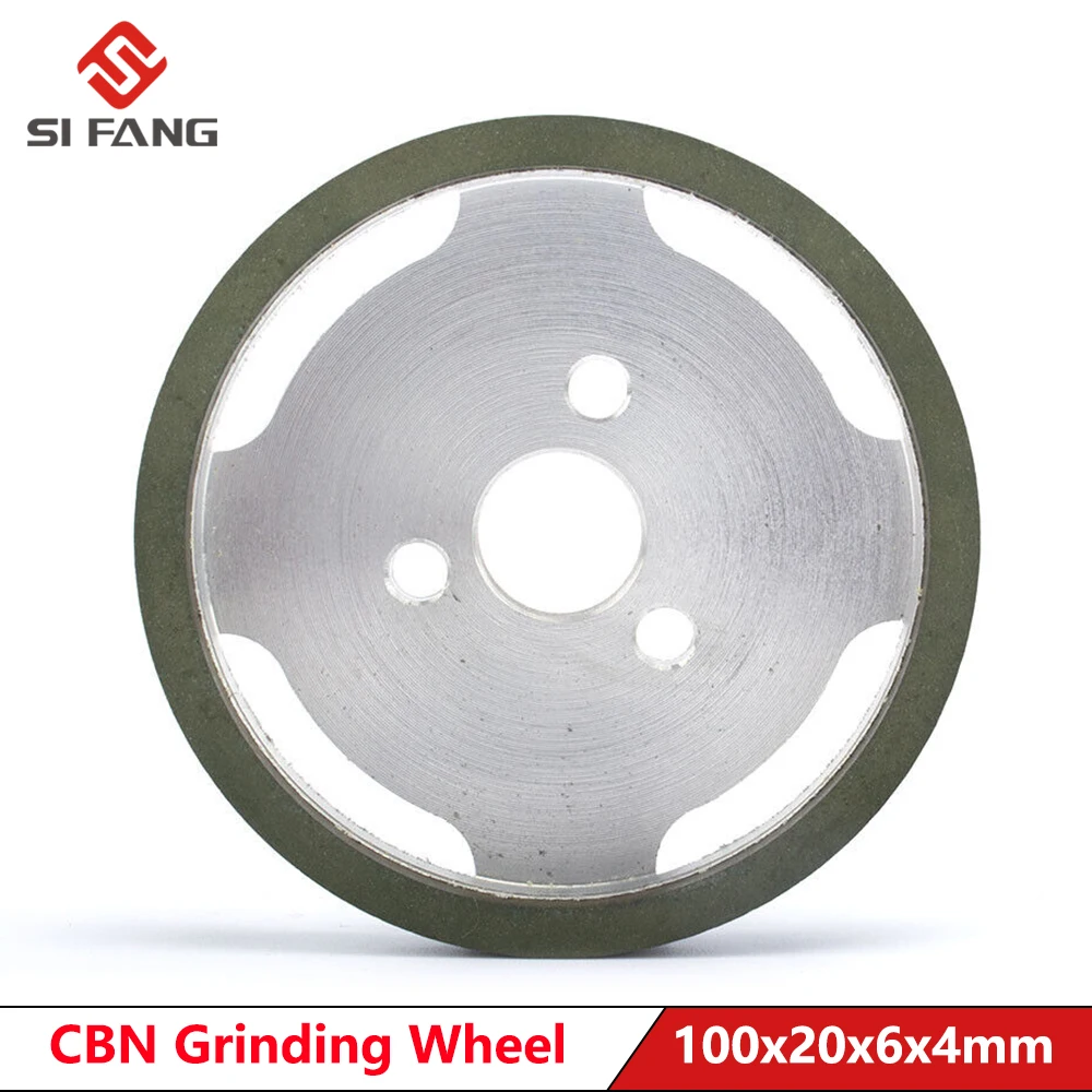 CBN Diamond Resin Grinding Wheel Cutting Disc 100x20x6x4mm for Tungsten Steel Milling Cutter 150#