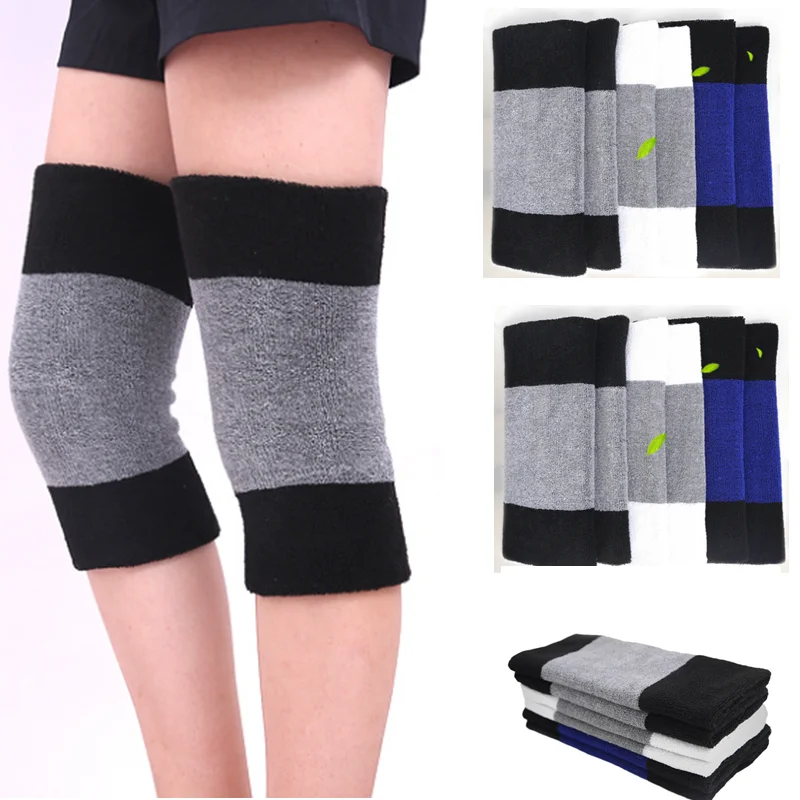 1Pair Winter Warm Knee Brace Elastic Arthritis Knee Padsprotectors Cycling Cold Protection Dancing Exercises Knee Joint Warmer