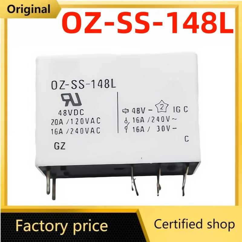 2PCS/Lot  Original brand new   OZ-SS-112L1 OZ SS 112L1 12VDC  48VDC 16A 8PINS Power Relay