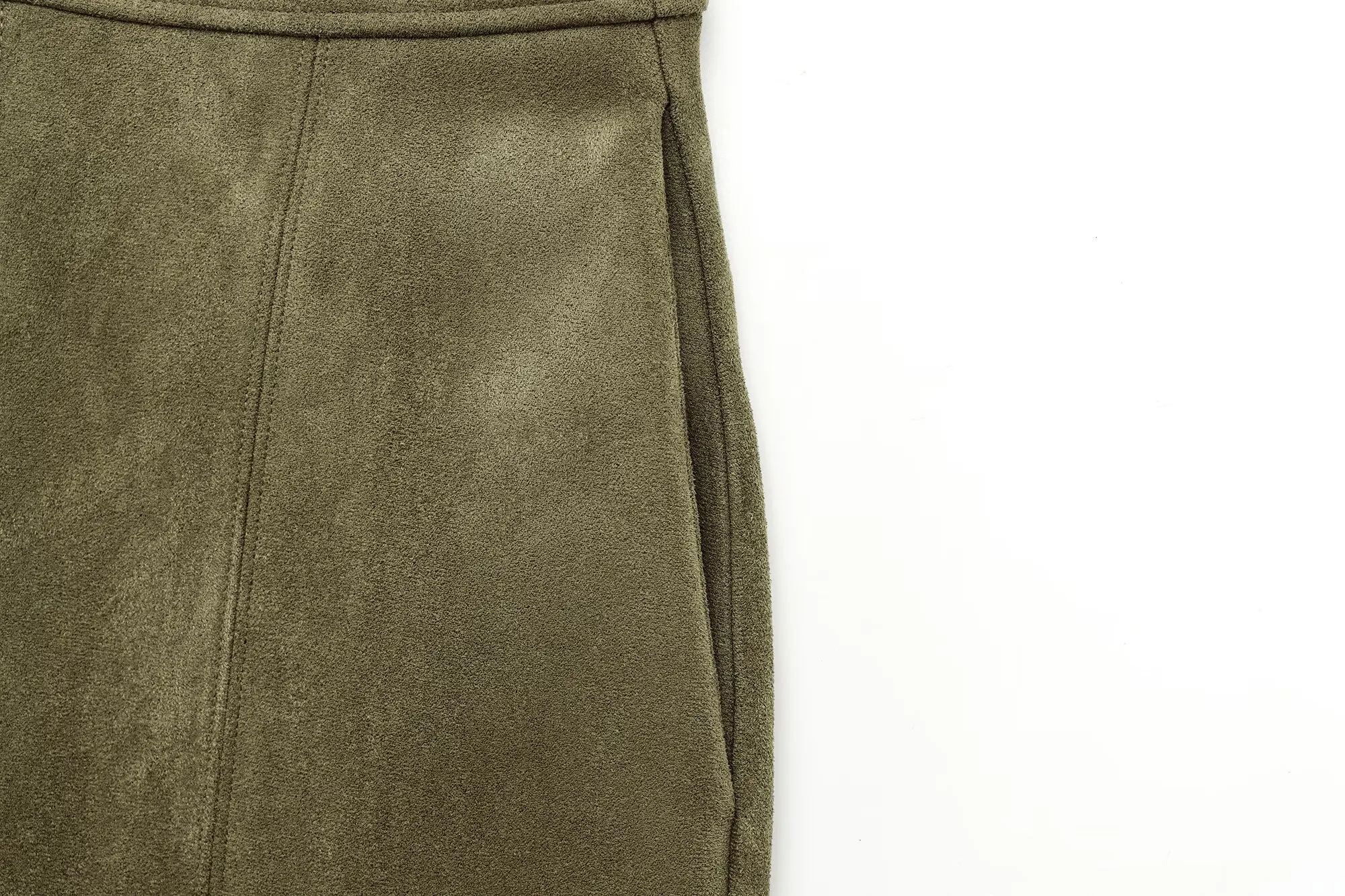 HH Frühling Frauen Wildleder Mantel Hose Sets Revers Lange Sleeve Zipper Jacken Casual Shorts 2025, Neue Mode High Street Lady Outfit – Detail 20