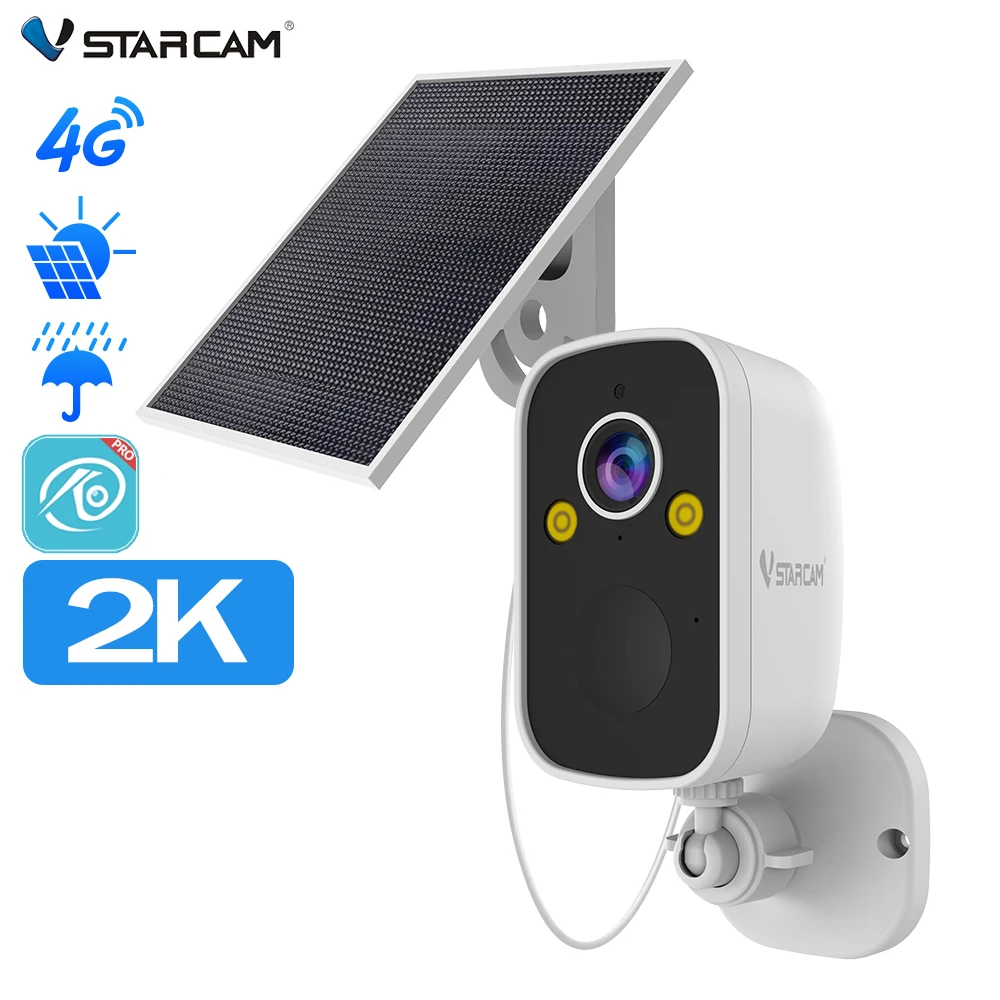 Vstarcam BG55 Battery 4G camera with two-way audio IP66 waterproof Outdoor IP camera with 5000mAh PIR solar camera