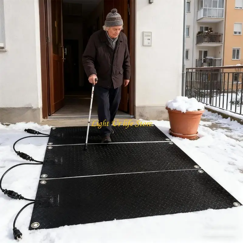 63HA Simple Against Slip Snow Melting Pad for Driveway 30x60cm US 110V