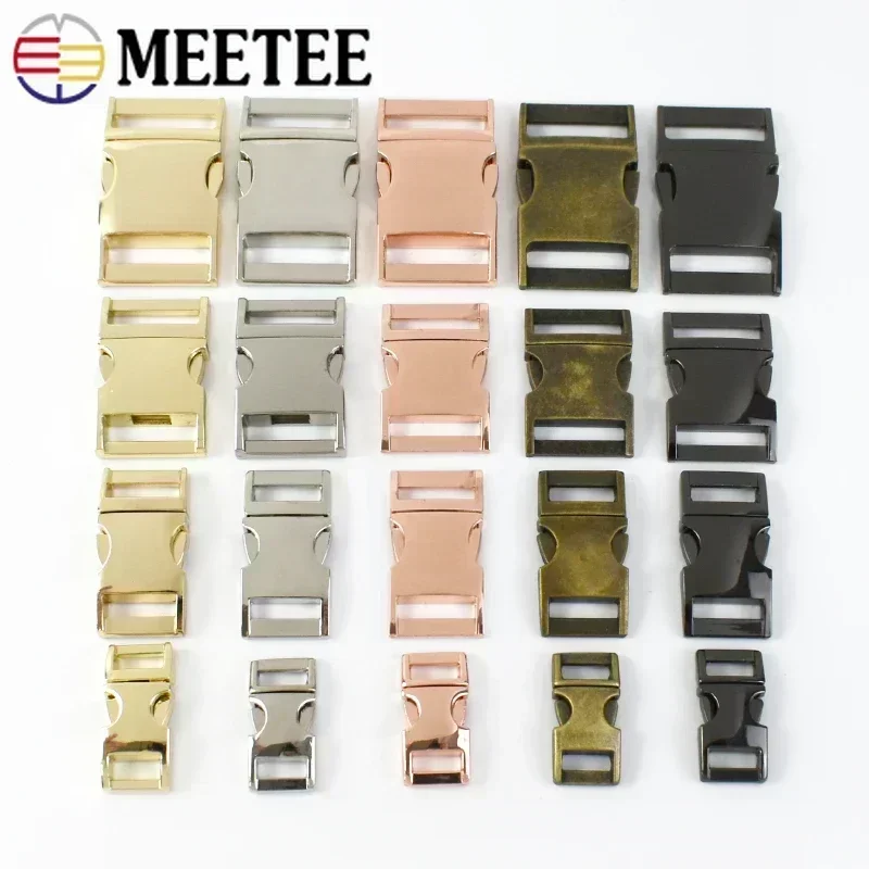 2/5Pcs 10-38mm Metal Backpack Buckles Quick Release Closure Clasp Bag Strap Safety Belt Hooks DIY Sewing Hardware Accessories