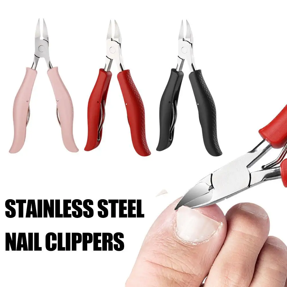 

Stainless Steel Nail Clippers Trimmer Ingrown Pedicure Care Professional Cutting Tools for Feet Toenail Paronychia Improved