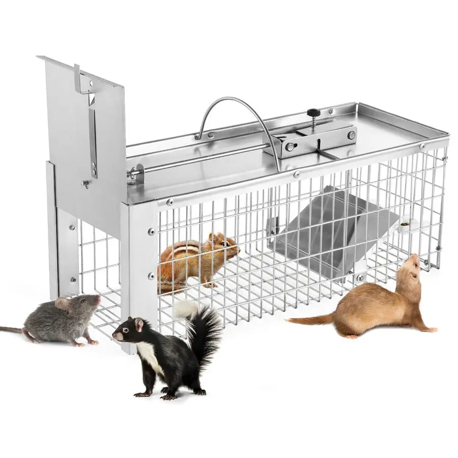 

Trap Live Animal Humane Cage Trap Catch Rats, Mice, Chipmunk, Weasel and Other Rodents for Indoor and Outdoor