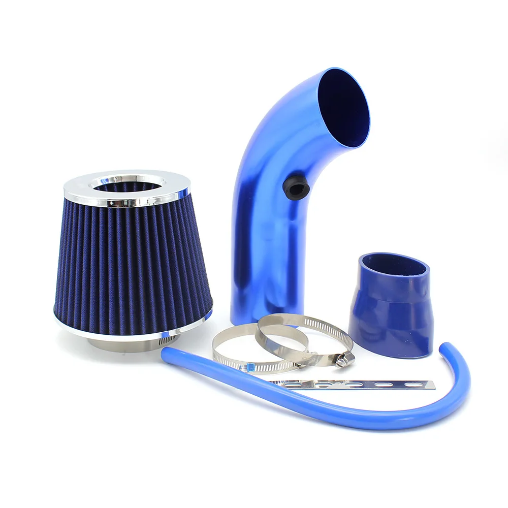 76 mm auto omgebouwd winter paddestoelkop luchtfilter inlaatpijpfilter High Flow High Cold Air Filter aluminium pijpset