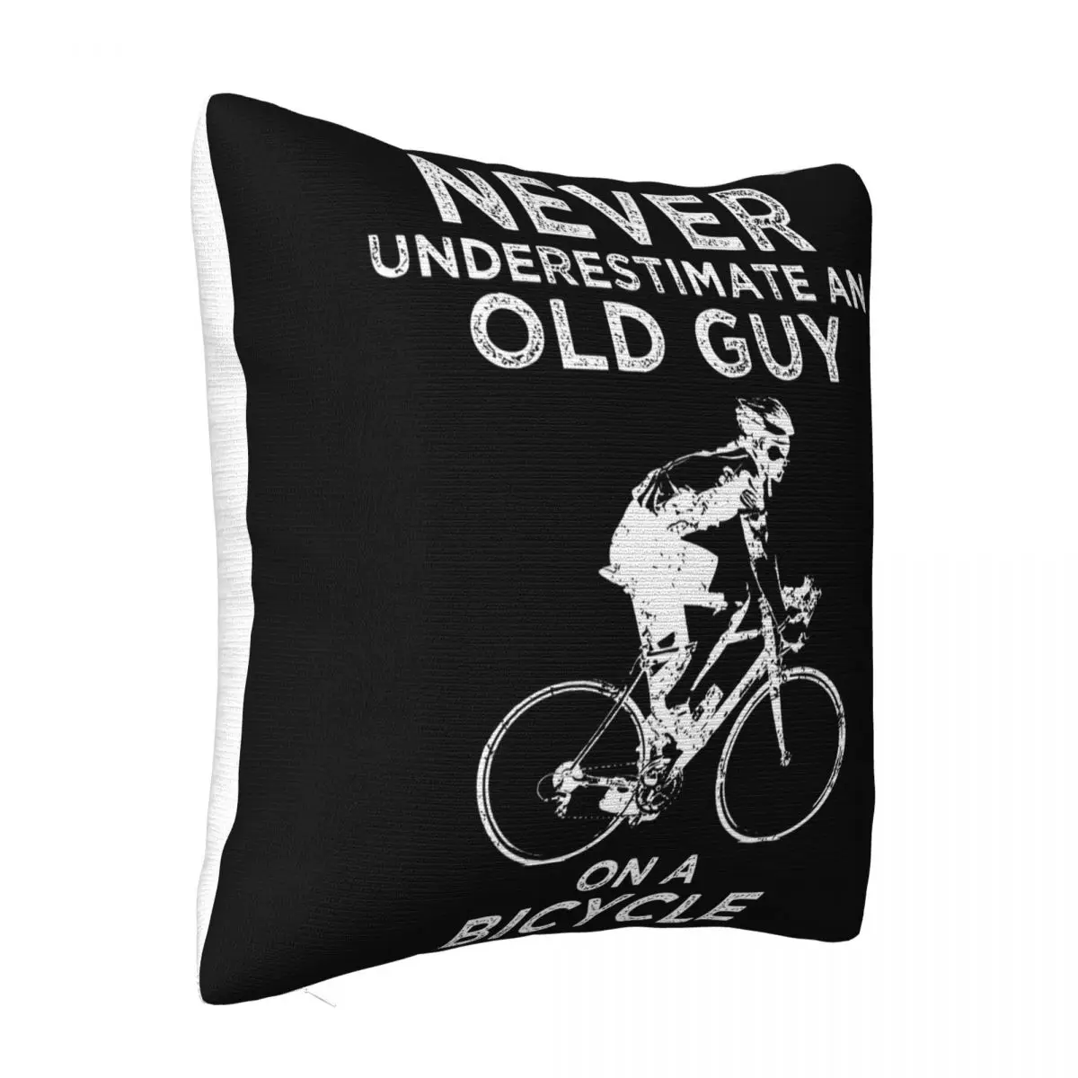 Never Underestimate An Old Guy On A Bicycle Swea Cyclist Cycling Bike Gift Pillow Case