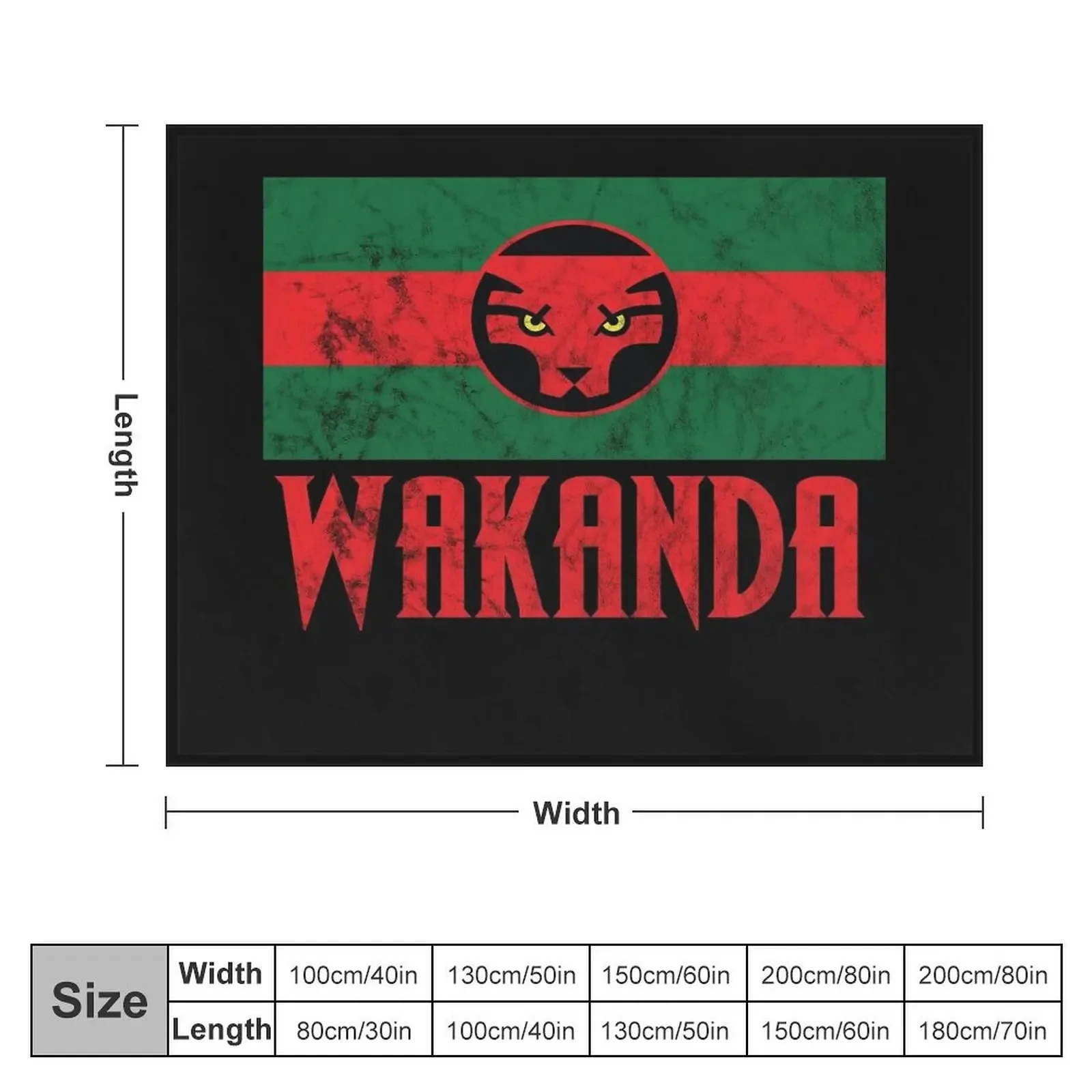 wakanda flag Throw Blanket Sofa Quilt Furry Blankets