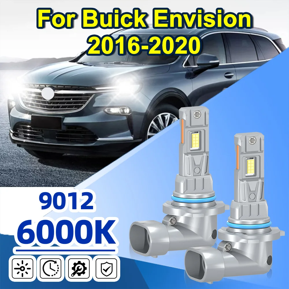 

For Buick Envision 2016-2020 9012 LED Headlight Super Bright Bulbs White 20000LM High/Low Beam HIR2