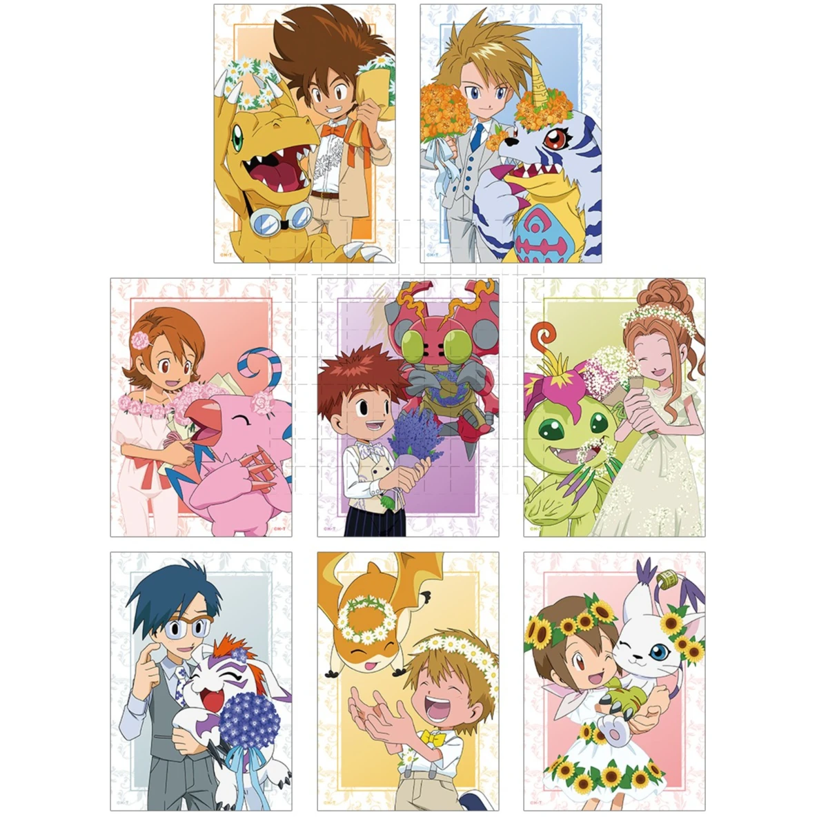 Gioco Digimon Adventure Portachiavi Bambola Anime Gabumon Piyomon Tailmon Patamon Gomamon Tentomon Agumon Portachiavi acrilico per regalo