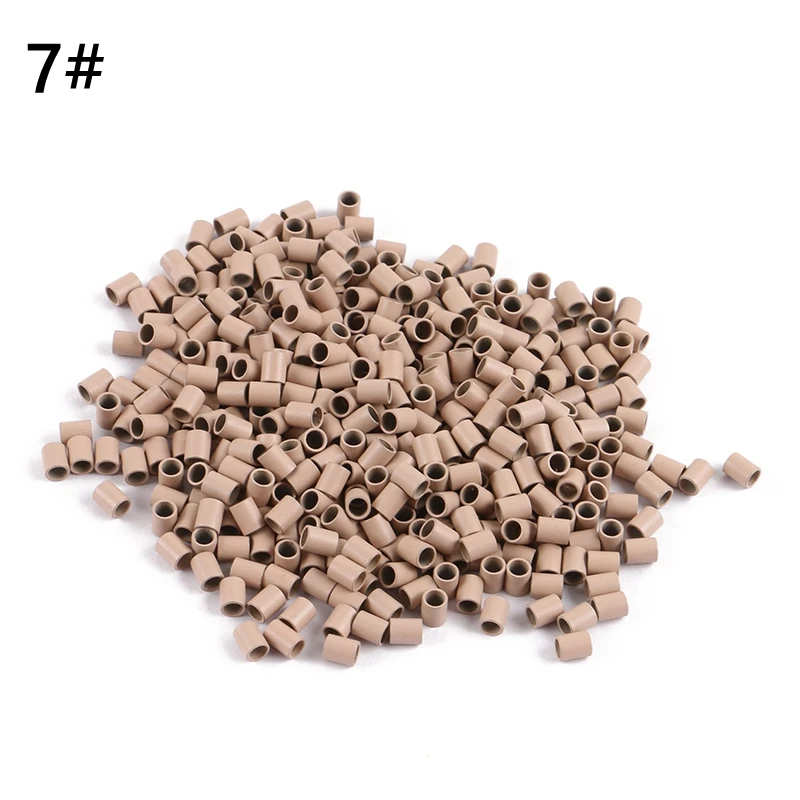 Easily Euro Locks 1000pcs 3629 x 4.5mm Micro copper Ring mini locks links 8 Color Options Straight Micro Beads for I TIP hair