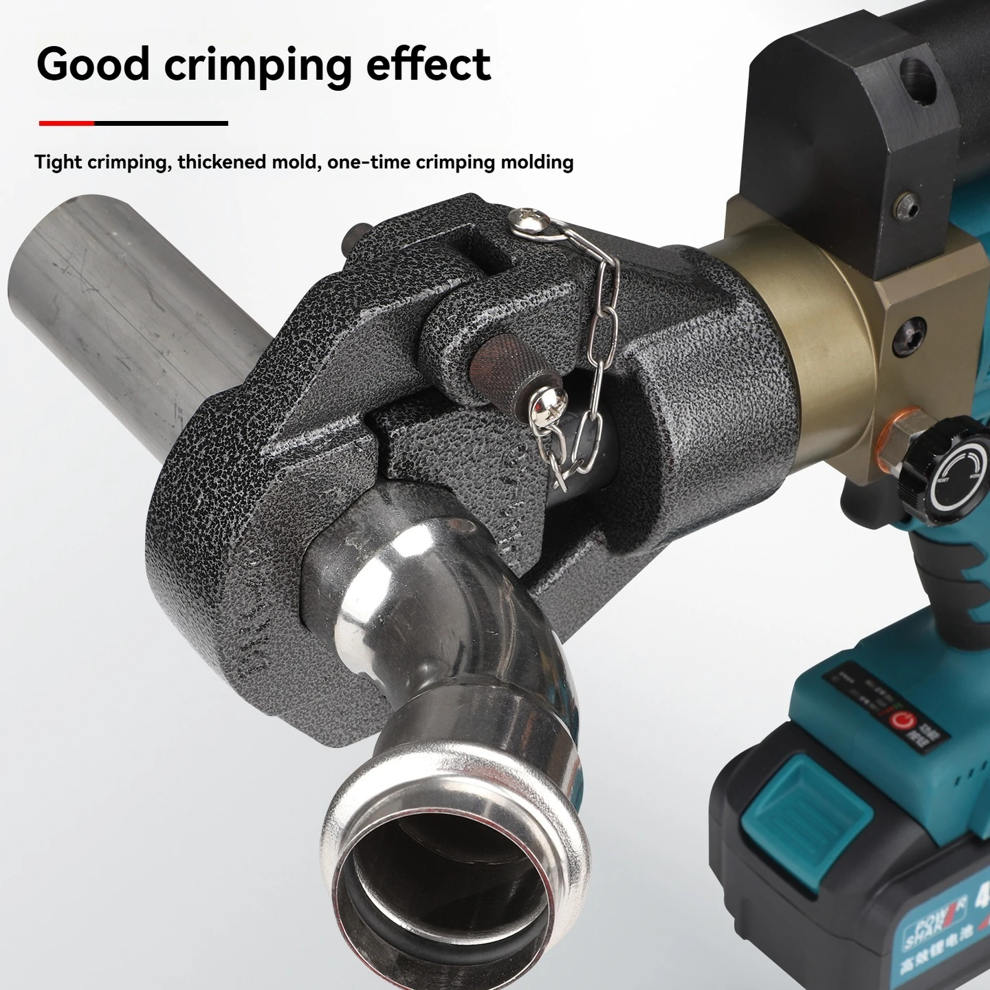 

18 В перезаряжаемые электрические клещи ZYG-1550, инструмент для обжима гидравлических газовых труб из нержавеющей стали