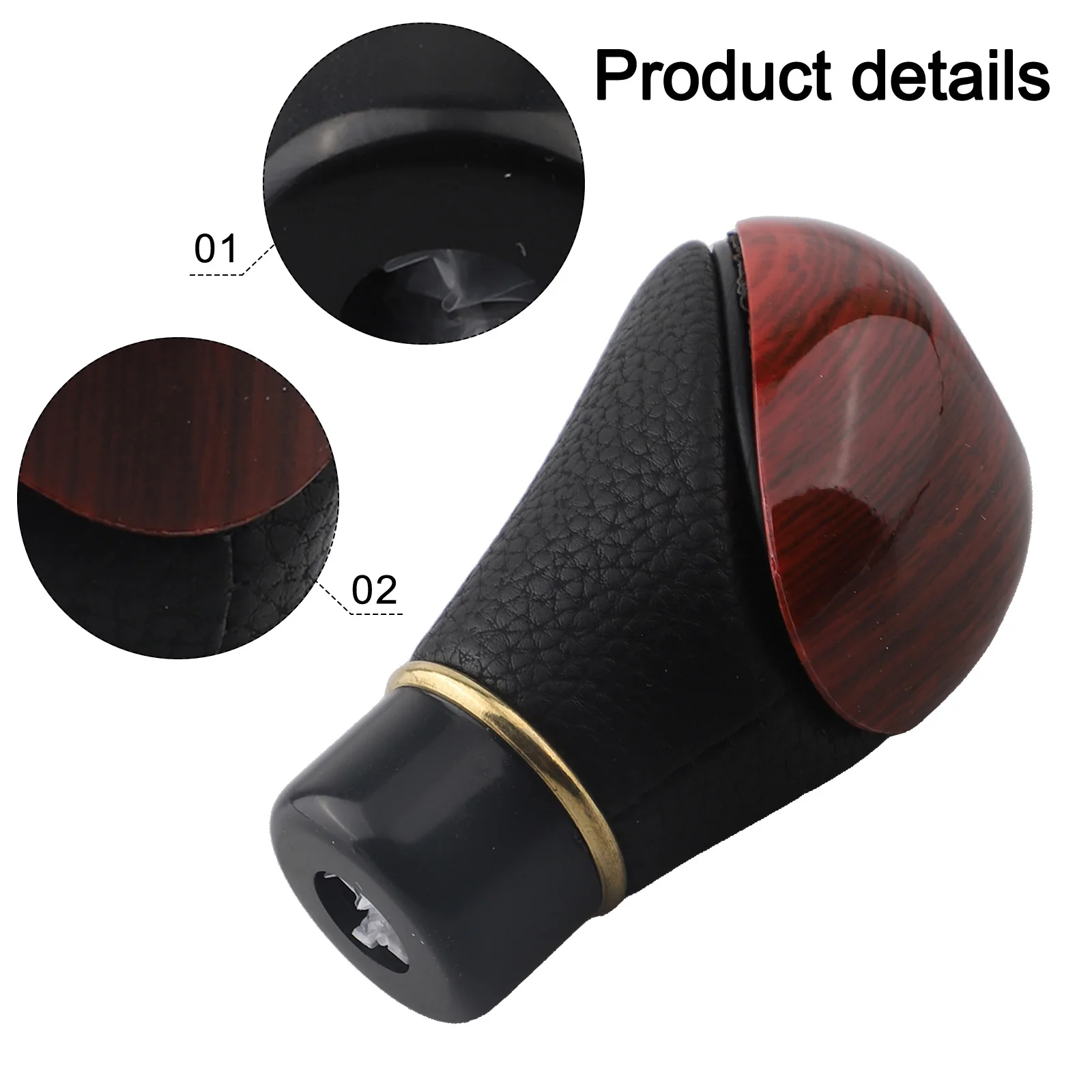 Black Shift Knob 5 Speed Shift Knob Easy Installation High Strength Performance Direct Installation Car Accessories