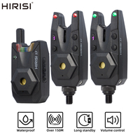 Hirisi Wireless Carp Fishing Alarm Set Waterproof Bite Alarm Indicator Carp Fishing Tackle 1+2 Set S7 Fishing Accessories