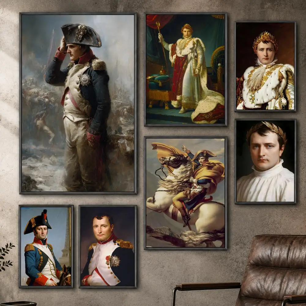 History Napoleon Bonaparte French Emperor Military Poster  PP Self Adhesive Home Garage Dorm Bar Wall Decor Aesthetic Retro Gift
