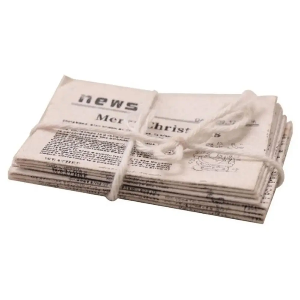 1/12 casa de bonecas em miniatura retro conjunto jornal criativo mini modelo simulação fingir jogar brinquedos acessórios móveis