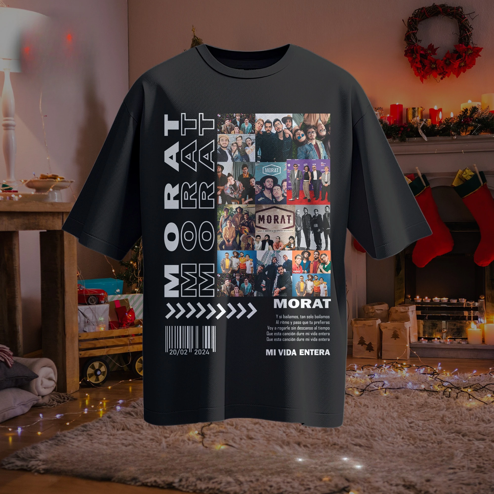 Camiseta Morat para hombre y mujer, Camiseta de algodón de gran tamaño, camiseta Harajuku con gráfico transpirable, ropa de calle de los años 80, camisetas cómodas universitarias