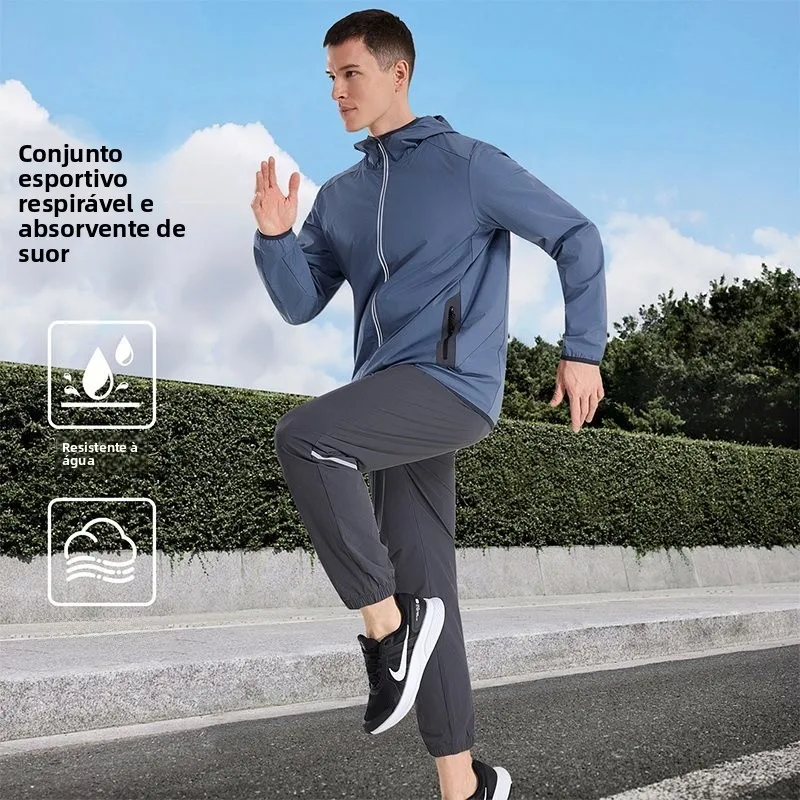 men's-spring-new-style-quick-dry-hoodie-jacket-long-pants-running-set-professional-training-sports-wear-casual-sportswear