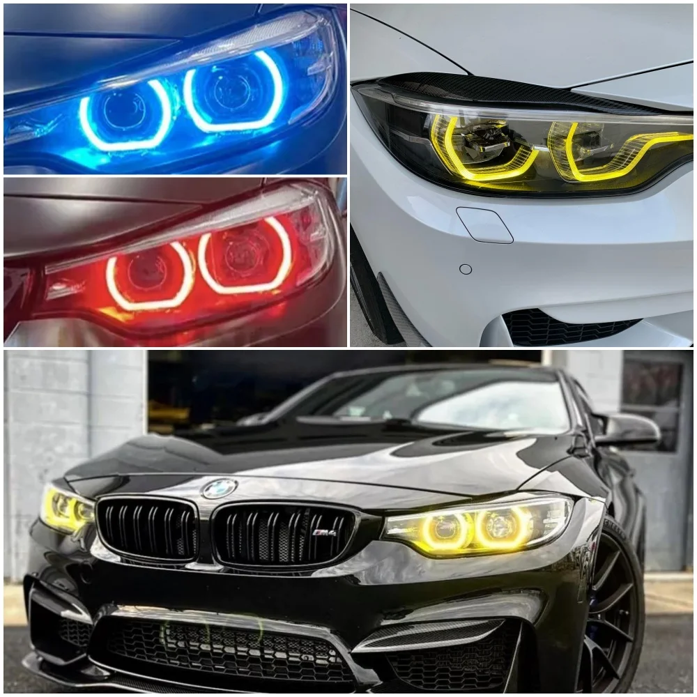 M3 M4 Yellow Lemon Angel Eyes DRL LED Boards for 2018 2019 2020 F36 F32 F82 F80 F33 LCI LED Headlight Daytime Running Light