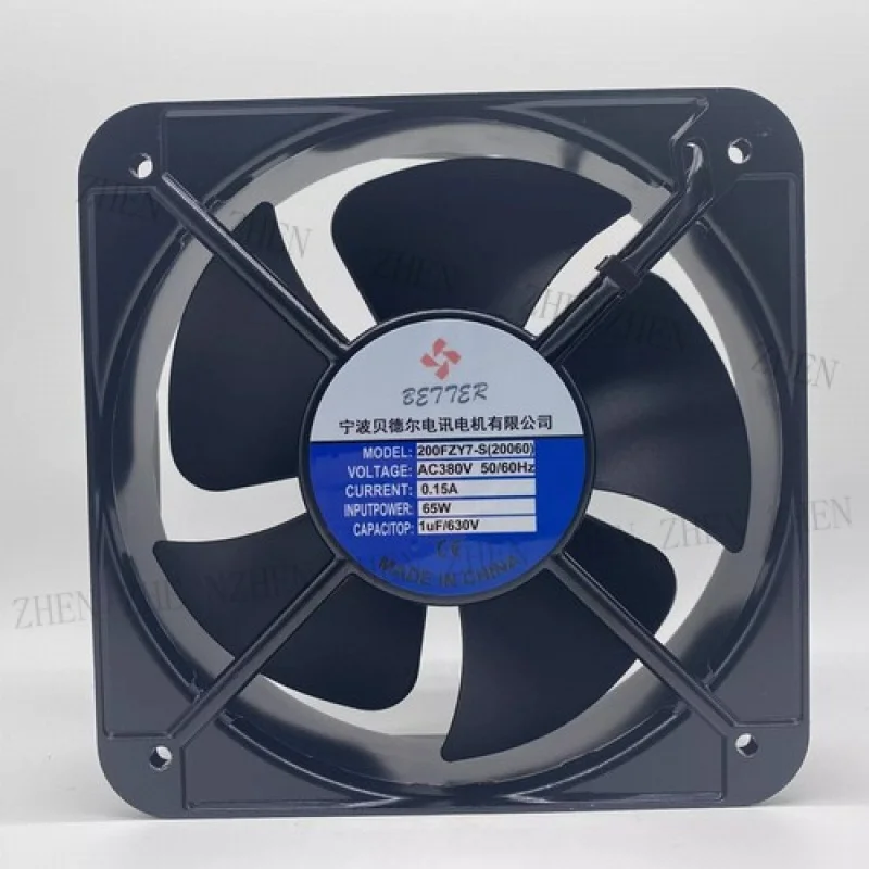 

1 шт. Вентилятор осевой охлаждающий 200FZY7-S(20060) AC380V 0.15A 65W 20CM