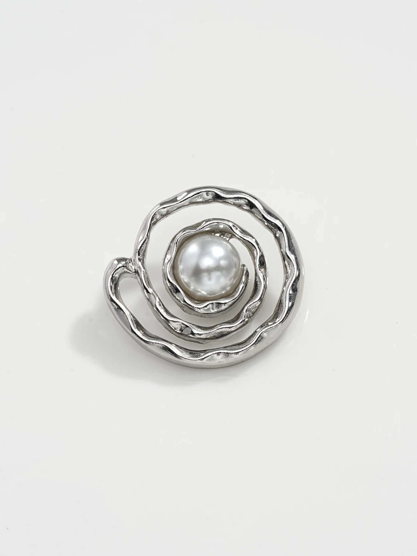 10/50 Uds. Diseño creativo con círculos huecos con incrustaciones de botones de costura de metal perlado, accesorios de costura para botones de ropa