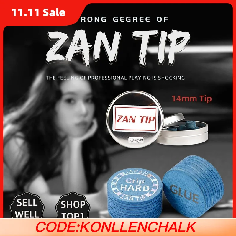 

Zan Tip Премиум 14 мм Насадки для кия Super Zan Tip Стандартные профессиональные насадки для кия и бильярдного кия Аксессуары для бильярда