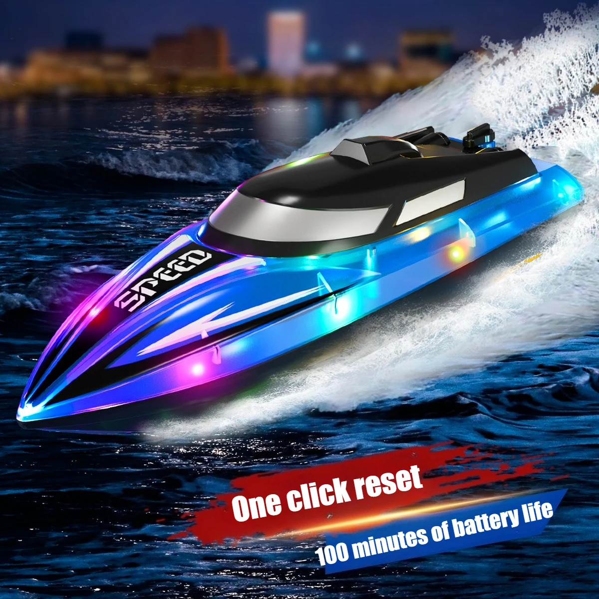 대형 RC 선박 충전 원격 제어 스피드 보트 시뮬레이션 고속 물 어린이 장난감 보트 모델 소년 선물 물 경주 보트
