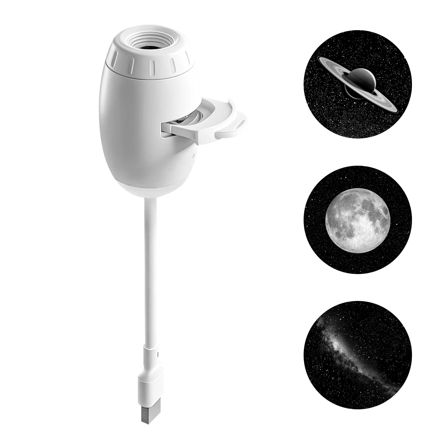 Mini Galaxy Star Projector Two In One Night Light Home Background Atmosphere Light Bedroom Car Decoration Children's Gift