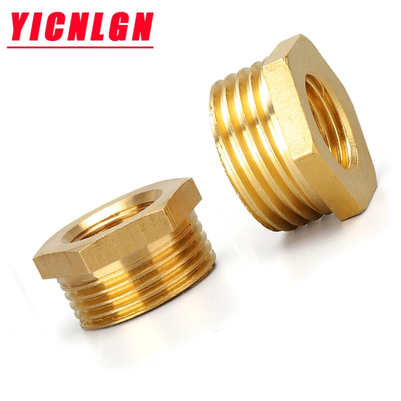 All copper bushing 1/8 1/4 3/8 1/2 3/4 1 reducing connector hexagon internal and external wire adapter