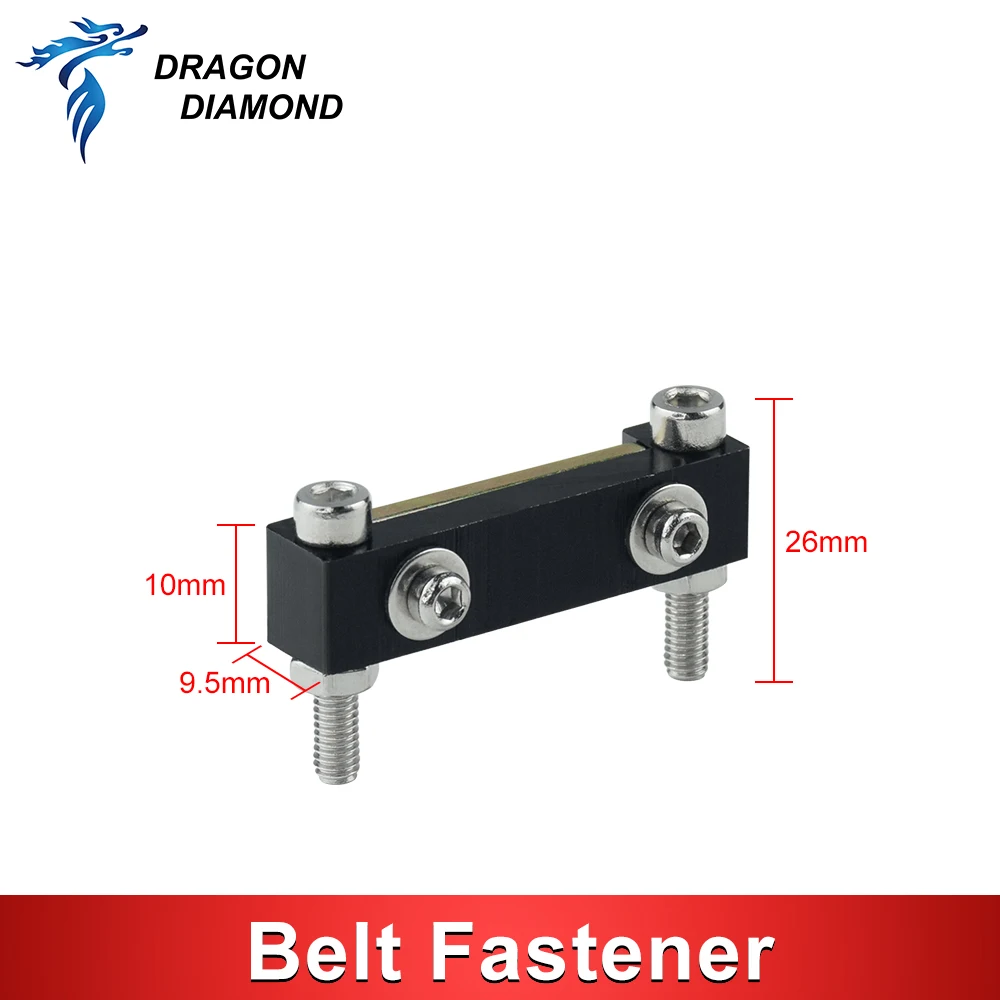 E-series Belt Fastener For Width HTD-3M-15mm Open-Ended Timing Belt Transmission For X/Y Axis Hardware Tools Machine Parts