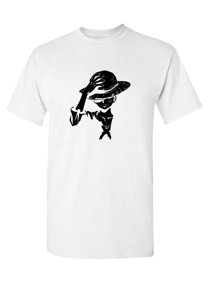 

Men's Short Sleeve Round Collar Casual Fashion T-Shirt Outdoor Tee Quick-Dry Hiking Shirt Character Hat Print