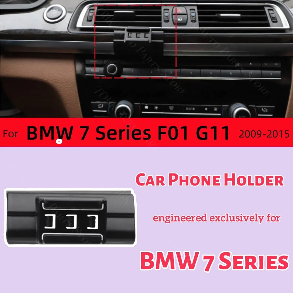 Magnetic Phone Holder for BMW 7 Series F01 F02 G11 G12 2009-2015 Wireless Charging Special Fixed Bracket Base MagSafe Mount