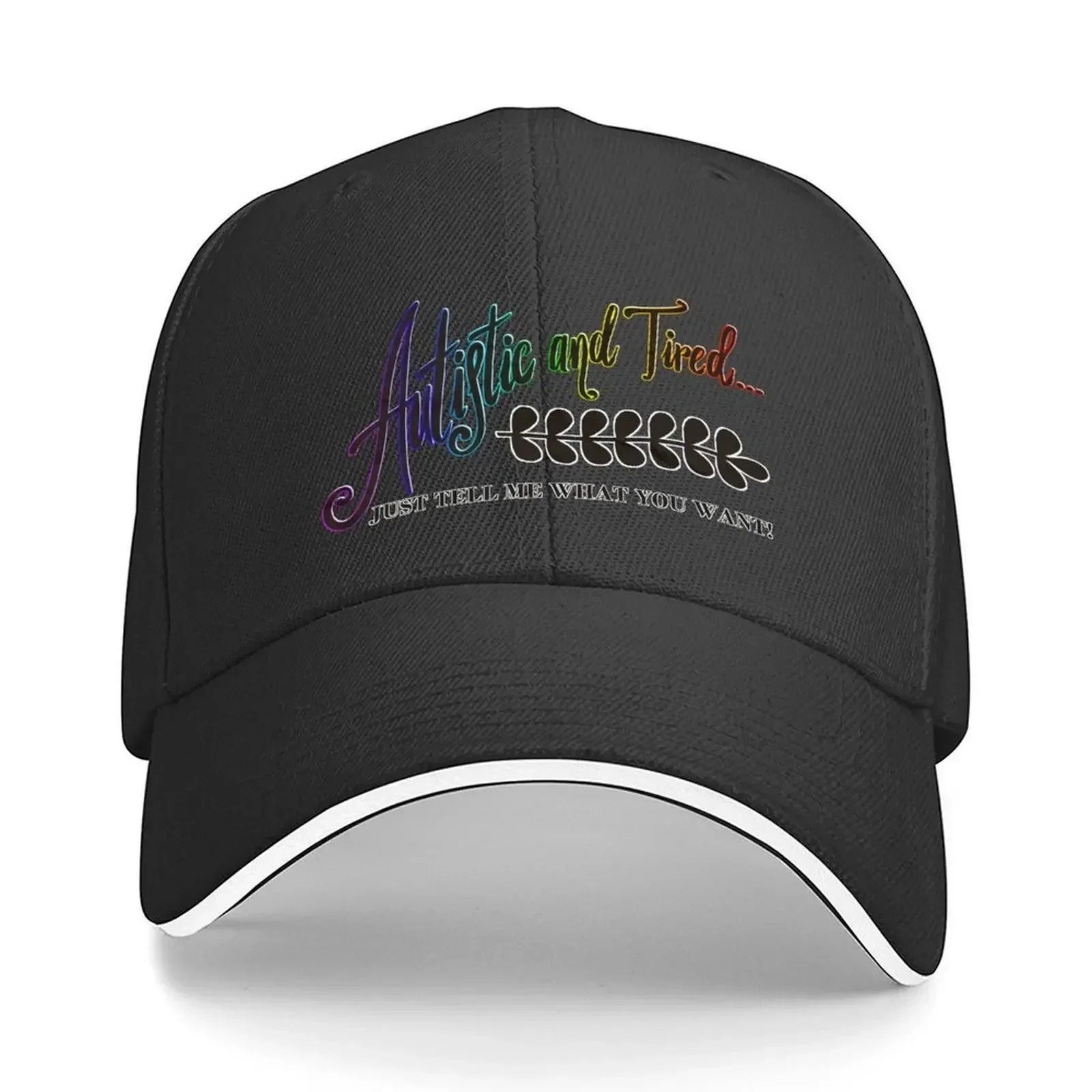 2026 Autistic and Tired Baseball Cap men's big size hat Designer Hat Hat Luxury Brand Luxury Man Mens Caps Women's