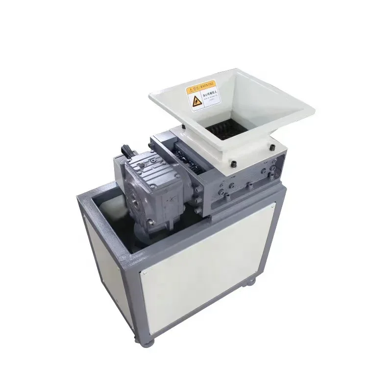 small mini heavy double shaft industrial can iron aluminum car steel crusher crushing shredding machine scrap metal shredder