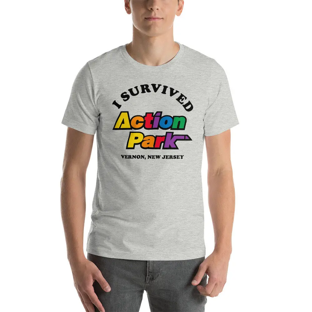 I SURVIVED ACTION PARK Vernon New Jersey Amusement Short-Sleeve Unisex T-Shirt