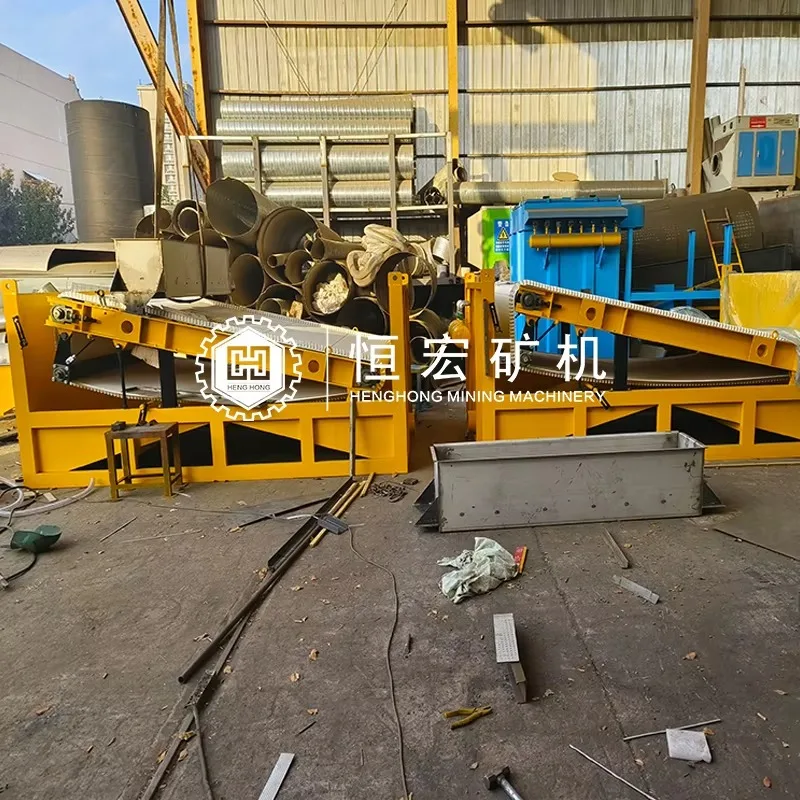 Modello caldo 2000*2500 1000*2000 MM Ad Alta Intensità di Sfumatura Ferro Rem ovale Cintura Bagnata Incline Piatto Magnete Magnetico Separatore per Minerale