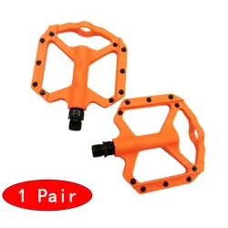 2-Piece Lightweight Non-Slip Mountain Bike Pedals - Durable Nylon Composite ForRoad And Mountain Bikes