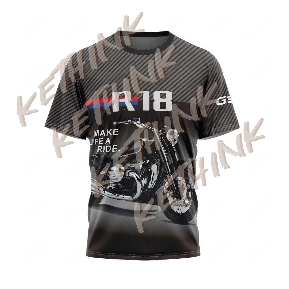 

R18 Retro for BMW Motorcycle Travel Motorcycle Sports T-shirt Racing Shirt Summer Quick Drying Leisure Breathable