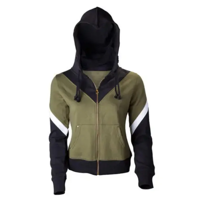 The Adventure of Link Crest of Hyrule Zip Up Top Link Hoodie Hooded Sweater Cosplay Costume Jacket Woman JS2938