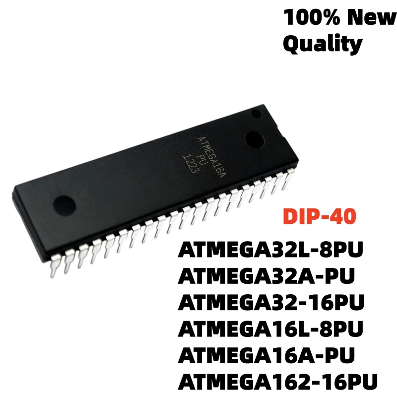 1/PCS High DIP-40 ATMEGA32A-PU ATMEGA16A-PU ATMEGA32-16PU ATMEGA162-16PU ATMEGA16L-8PU ATMEGA32L-8PU ATMEGA162V-8PU Single-chip