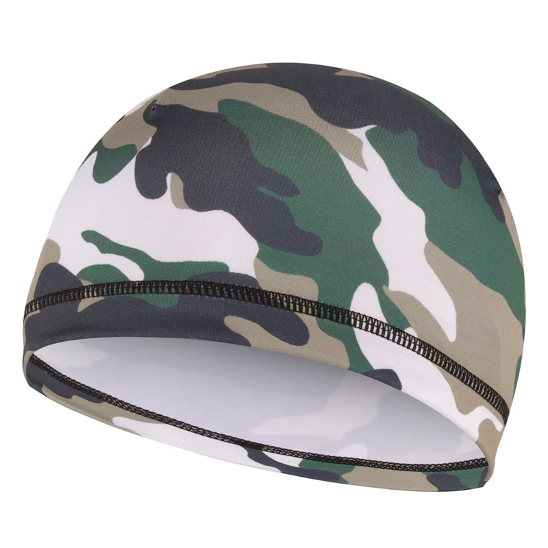 Summer Mens Tactical Camouflage Print Cycling Cap Windproof Sunshade Breathable Hat Unisex Sports Headscarf Helmet Lining