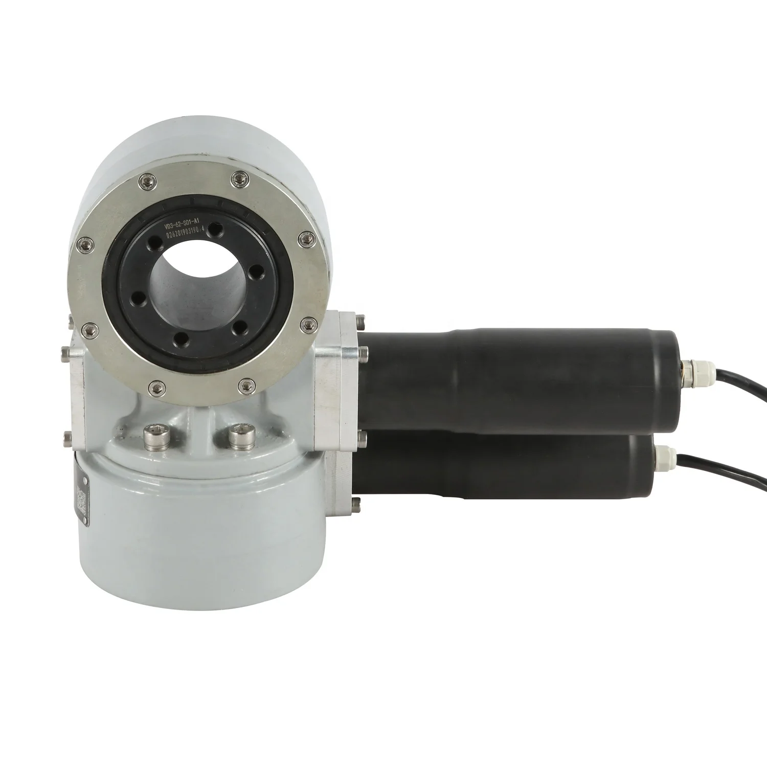 Dual Axis SVH3 Slewing Drive with 24VDC Motor Speed Reducers for Antenna Dish  SVH3-62B-RC-24H3033-REV.A